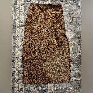 Cheetah urban outfitters skirt